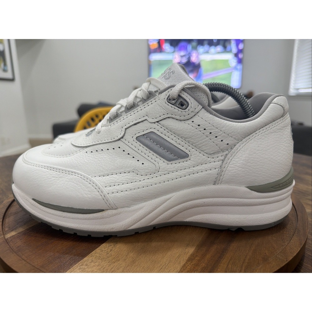 SAS Journey White Lace Up Orthopedic 8.5 W3 Triple Wide Men's Shoes 3W Leather